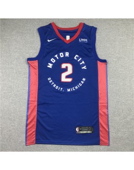 Cade Cunningham #2 Detroit Pistons Jersey