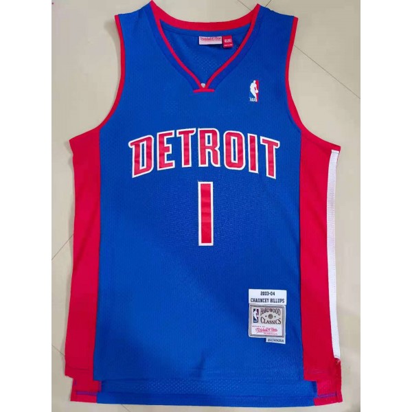 Chauncey Billups #1 Detroit Pistons Jersey