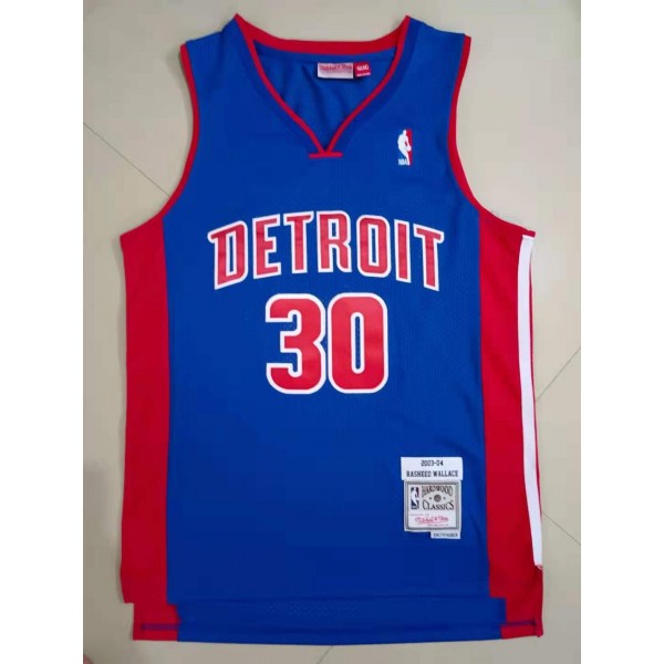 Ben Wallace #30 Detroit Pistons Jersey