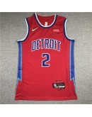 Cade Cunningham #2 Detroit Pistons Jersey