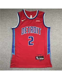 Cade Cunningham #2 Detroit Pistons Jersey