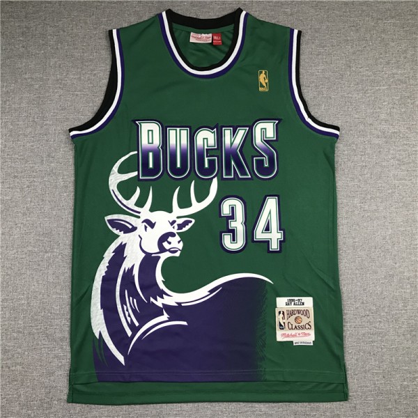 Ray Allen #34 Milwaukee Bucks Jersey