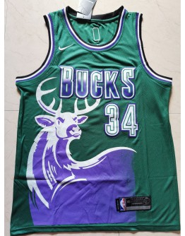 Giannis Antetokounmpo #34 Milwaukee Bucks Jersey