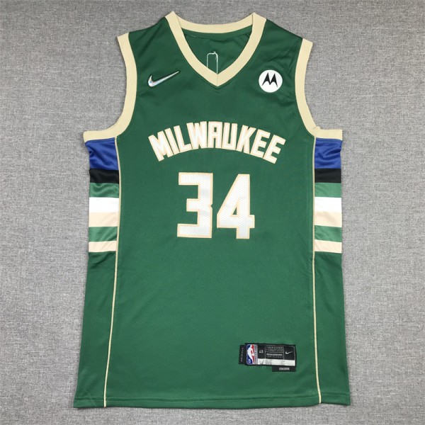 Giannis Antetokounmpo #34 Milwaukee Bucks Jersey