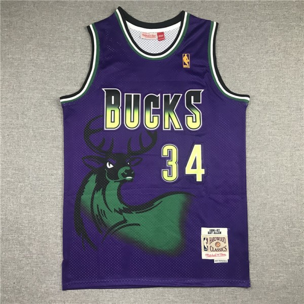 Ray Allen #34 Milwaukee Bucks Jersey