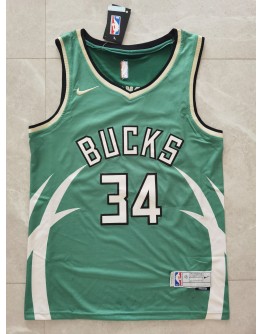 Giannis Antetokounmpo #34 Milwaukee Bucks Jersey