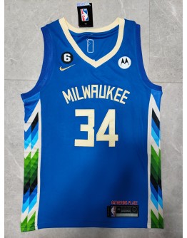 Giannis Antetokounmpo #34 Milwaukee Bucks Jersey