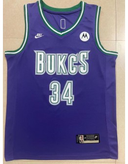 Giannis Antetokounmpo #34 Milwaukee Bucks Jersey