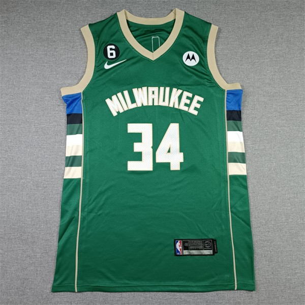 Giannis Antetokounmpo #34 Milwaukee Bucks Jersey