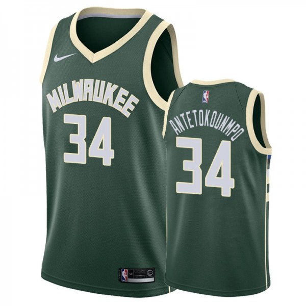 Giannis Antetokounmpo #34 Milwaukee Bucks Jersey