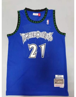 Kevin Garnett #21 Minnesota Timberwolves Jersey