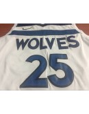 Derrick Rose #25 Minnesota Timberwolves Jersey