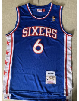 Julius Erving #6  Philadelphia 76ers Jersey