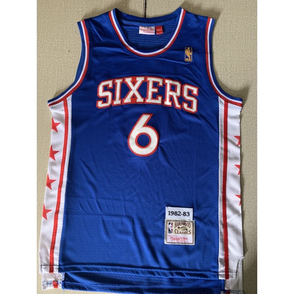 Julius Erving #6  Philadelphia 76ers Jersey