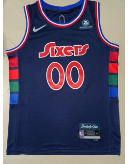 Custom #00 Philadelphia 76ers Jersey