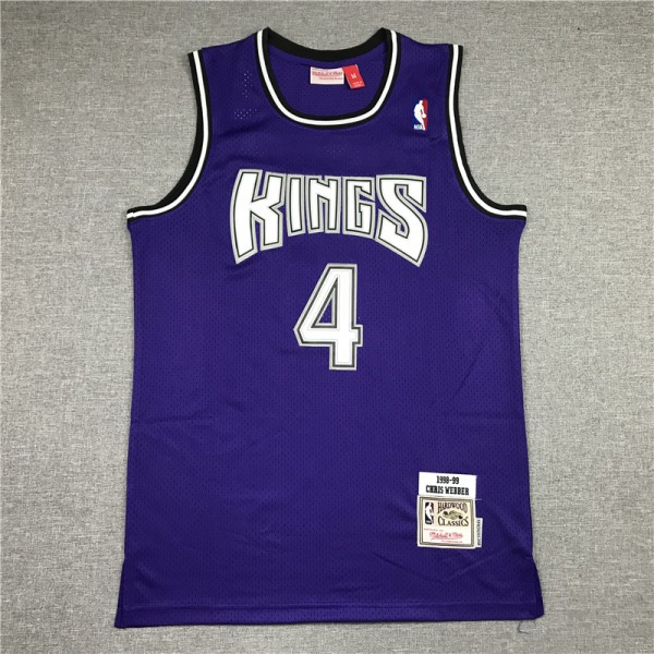 Chris Webber #4 Sacramento Kings Jersey