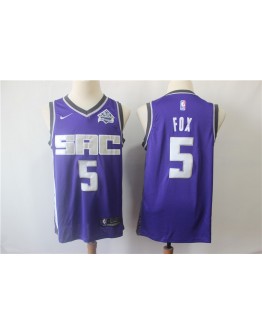 De'Aaron Fox #5 Sacramento Kings Jersey