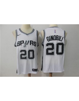 Manu Ginobili #20 San Antonio Spurs Jersey