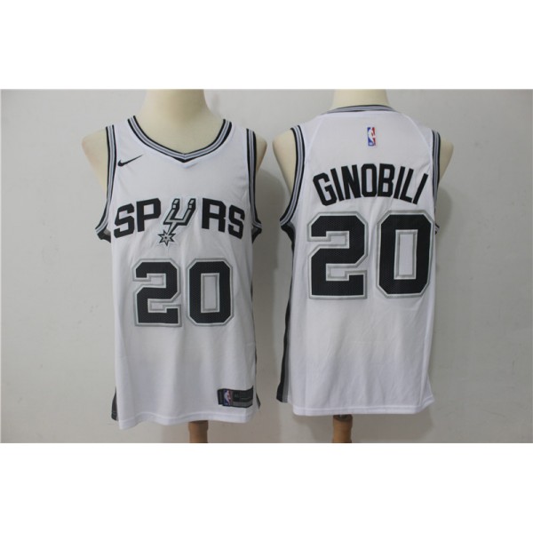 Manu Ginobili #20 San Antonio Spurs Jersey