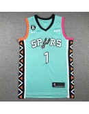 Victor Wembanyama #1  San Antonio Spurs Jersey