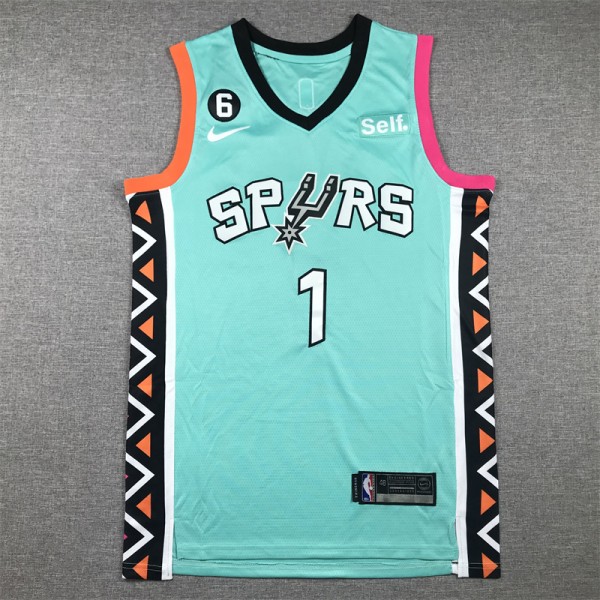 Victor Wembanyama #1  San Antonio Spurs Jersey