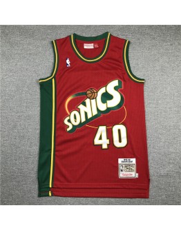 Shawn Kemp #40  Seattle SuperSonics Jersey