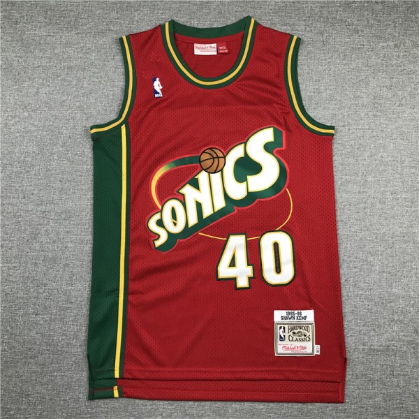 Shawn Kemp #40  Seattle SuperSonics Jersey