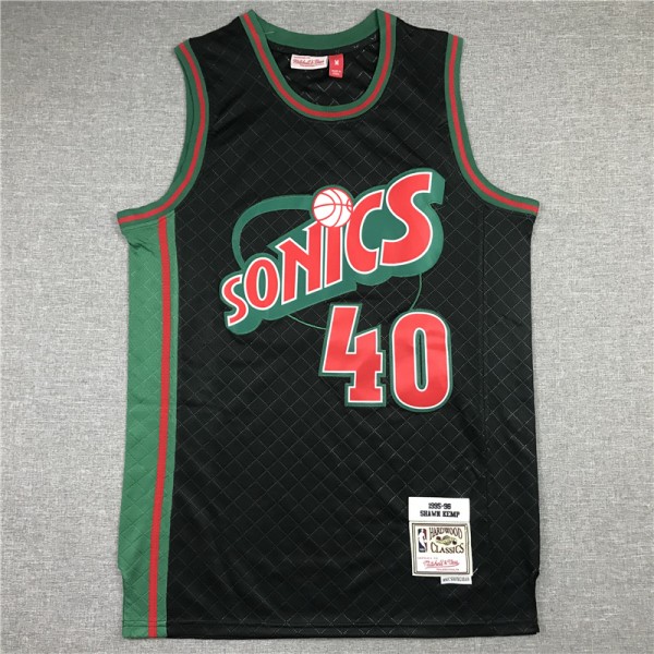 Shawn Kemp #40  Seattle SuperSonics Jersey