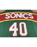 Shawn Kemp #40  Seattle SuperSonics Jersey