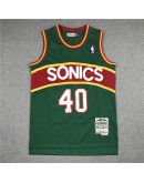 Shawn Kemp #40  Seattle SuperSonics Jersey