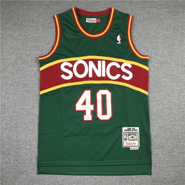 Shawn Kemp #40  Seattle SuperSonics Jersey