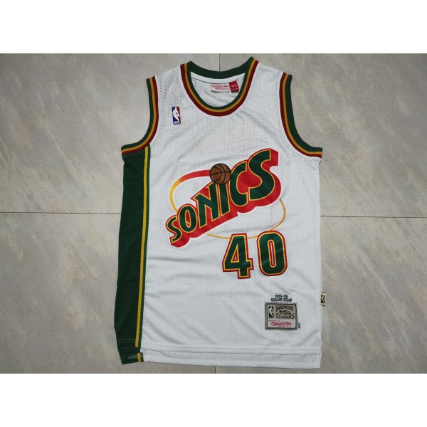 Shawn Kemp #40  Seattle SuperSonics Jersey