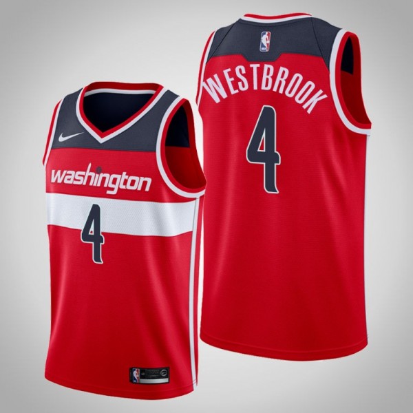 Russell Westbrook #4  Washington Wizards Jersey